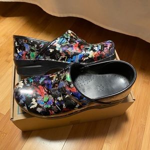 Dansko Floral Clogs